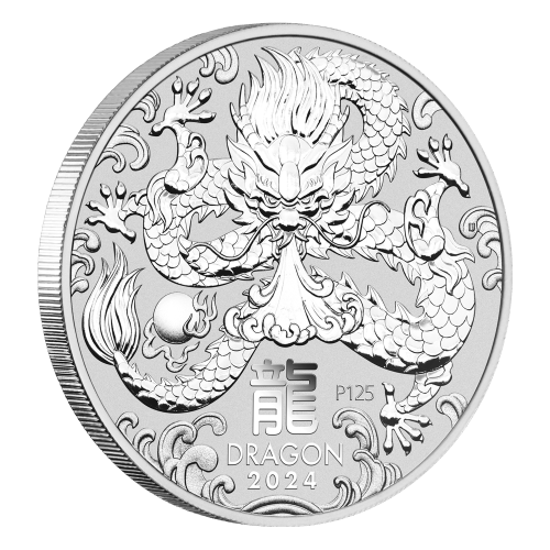 1 oz 2024 Lunar Year of the Dragon Silver Coin | Perth Mint