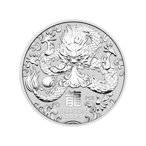 1/2 oz 2024 Lunar Year of the Dragon Silver Coin | Perth Mint