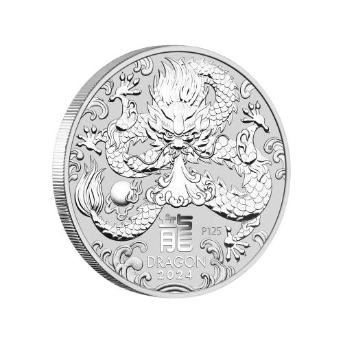 1/2 oz 2024 Lunar Year of the Dragon Silver Coin | Perth Mint