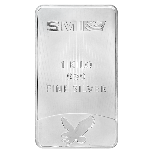 1 kilo Mercury Silver Bar | Sunshine Minting