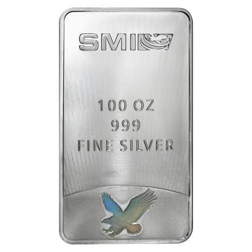 100 oz Mercury Silver Bar | Sunshine Minting