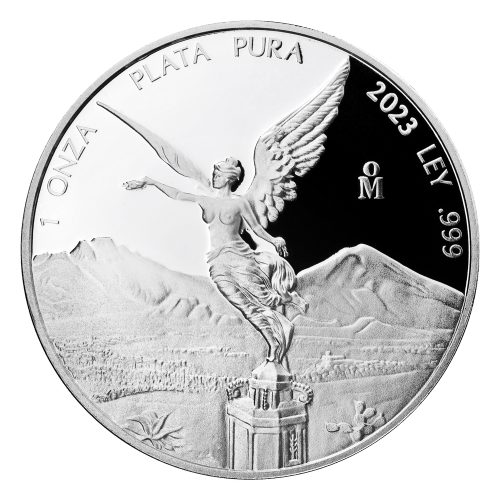 Pièce 1 once d'argent Épreuve numismatique inverse Libertad mexicaine 2023 | Monnaie mexicaine