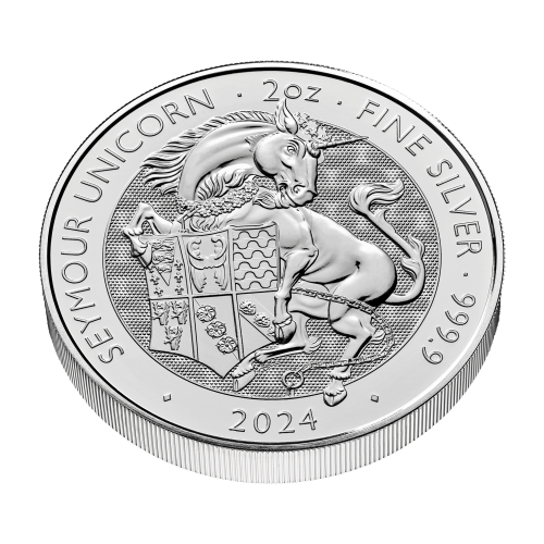 2 oz 2024 Tudor Beasts: The Seymour Unicorn Silver Coin | The Royal Mint