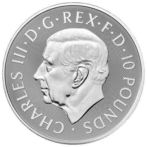 Pièce 10 onces d'argent Les Bêtes de Tudor : La licorne de Seymour 2024 | La Monnaie royale