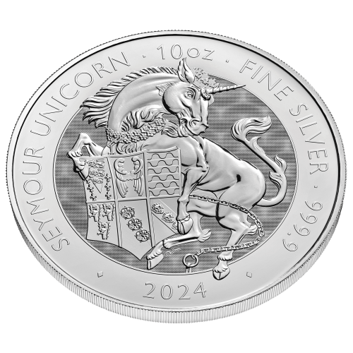 10 oz 2024 Tudor Beasts: The Seymour Unicorn Silver Coin | The