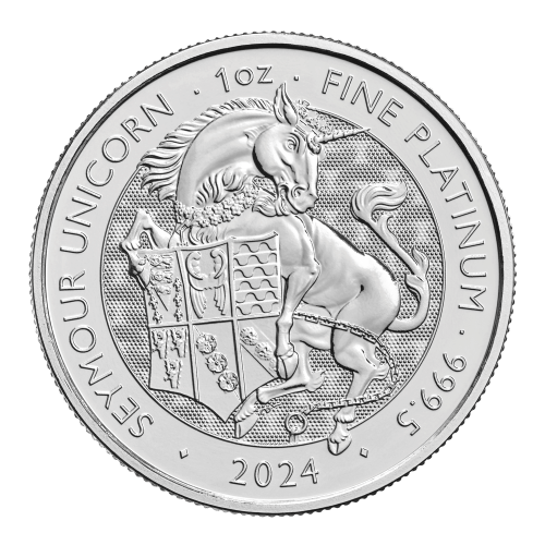 1 oz 2024 Tudor Beasts: The Seymour Unicorn Platinum Coin | The Royal Mint