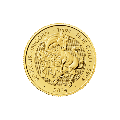 1/4 oz 2024 Tudor Beasts: The Seymour Unicorn Gold Coin | The