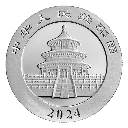 Pièce 30 grammes d'argent Panda chinois 2024 | Monnaie chinoise