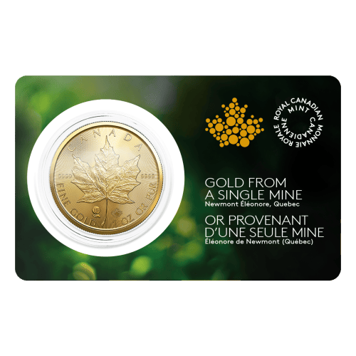 1 oz 2023 Canadian Maple Leaf: Single-Sourced Newmont Mine Gold Coin | Royal Canadian Mint