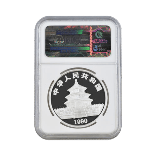 Pièce 1 once d'argent Ultra camée PF-69 Panda chinois Année aléatoire | Monnaie chinoise