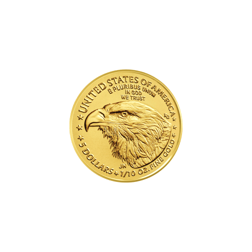 Pièce 1/10 once d'or Aigle américain 2024 | Monnaie des États-Unis