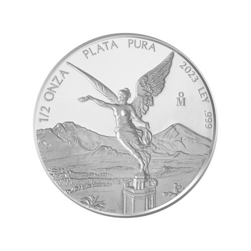 Pièce 1/2 once d'argent Épreuve numismatique Libertad mexicaine 2023 | Monnaie mexicaine