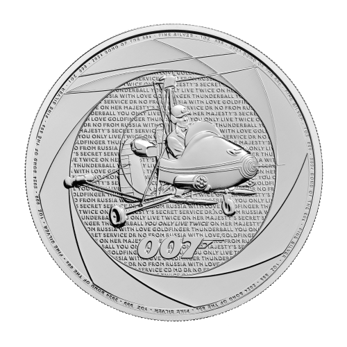 Pièce 1 once d'argent James Bond des années 1960 2024 | La Monnaie royale