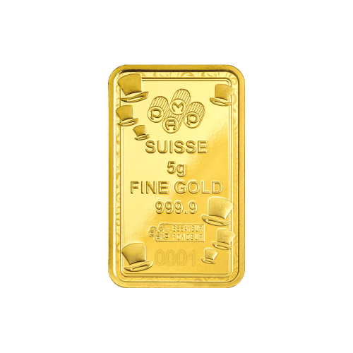 Lingot 5 grammes en or Ticket d'or Willy Wonka | PAMP Suisse