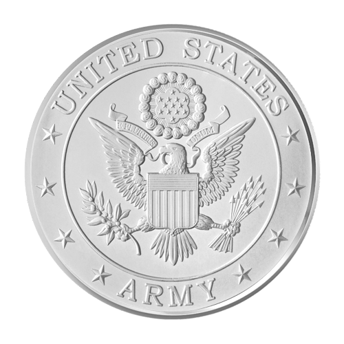 Ronde 1 once d'argent Armée américaine À cause des Braves | Monnaie de SilverTowne
