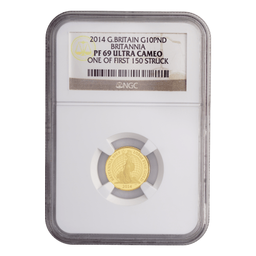 Ensemble de 5 pièces en or Britannia PF-69 2014 | La Monnaie royale