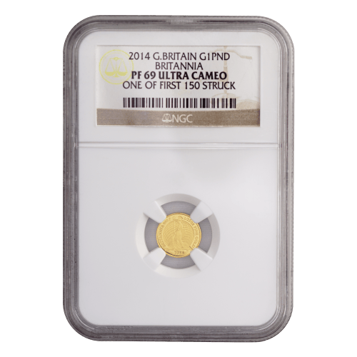 Ensemble de 5 pièces en or Britannia PF-69 2014 | La Monnaie royale