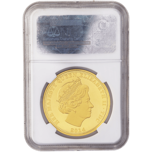 Pièce 1 once d'or Premier anniversaire du Prince George Tristan Da Cunha PF-70 NGC 2014 | Commonwealth Mint