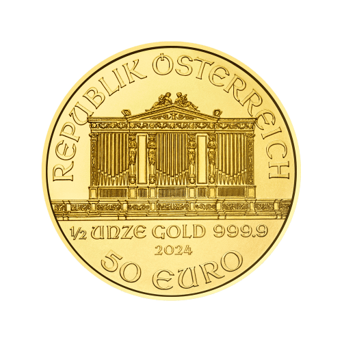 1/2 oz 2024 Austrian Philharmonic Gold Coin | Austrian Mint