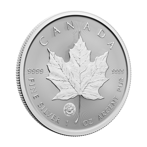 Pièce 1 once d'argent Précieuse feuille d'érable Marque d'atelier Année du Dragon 2024 | Monnaie royale canadienne