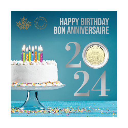 Set of 5 x 2024 Happy Birthday Gift Coins | Royal Canadian Mint