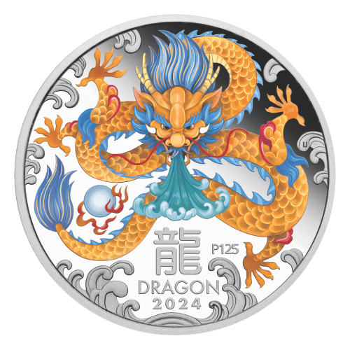 Ensemble de 3 pièces d'argent Lunaire Année du Dragon 2024 | Monnaie de Perth