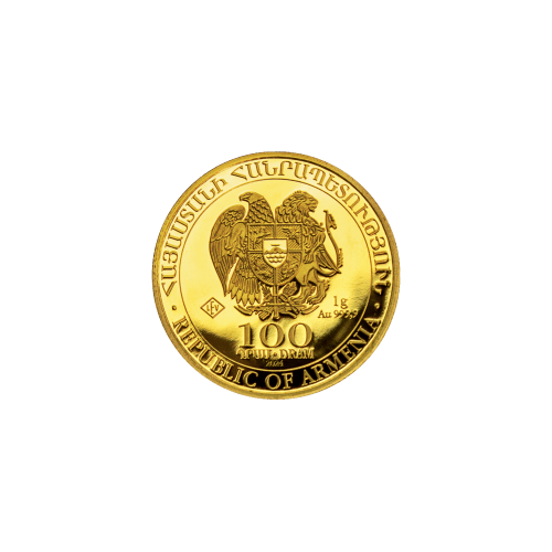 1 gram 2024 Armenian Noah's Ark Gold Coin | Geiger Edelmetalle