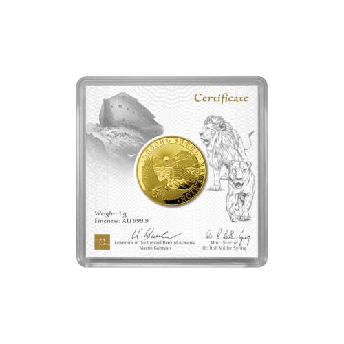 1 gram 2024 Armenian Noah's Ark Gold Coin | Geiger Edelmetalle