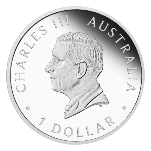 1 oz 2024 First Issue Australian Kangaroo King Charles III Silver Coin | Perth Mint