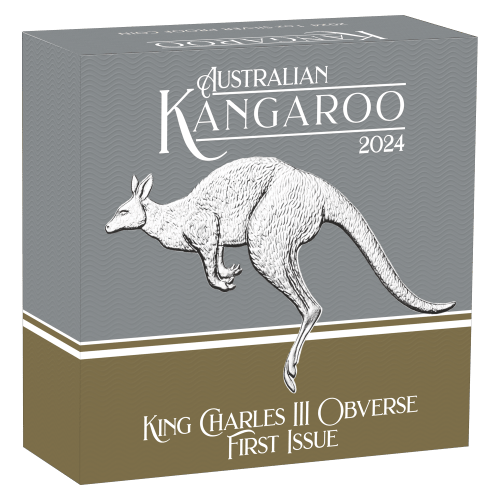 1 oz 2024 First Issue Australian Kangaroo King Charles III Silver Coin | Perth Mint
