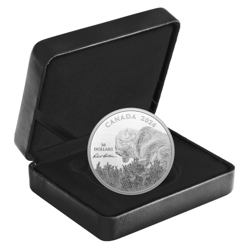 Pièce 2 onces d'argent Weather Watch : Bison Robert Bateman 2024 | Monnaie royale canadienne