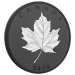 Pièce 5 onces d'argent plaqué rhodium noir Feuilles d'érable dans le vent 2024 | Monnaie royale canadienne