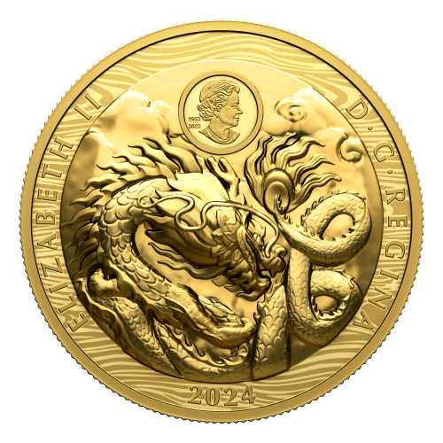 Pièce 6 onces en or Année lunaire du Dragon 2024 | Monnaie royale canadienne