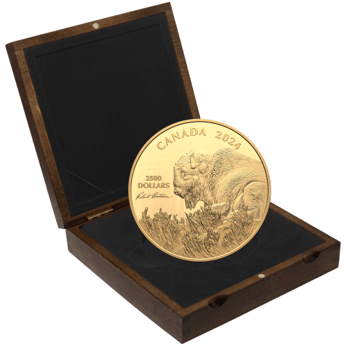 1 kilo 2024 Robert Bateman Weather Watch: Bison Gold Coin | Royal Canadian Mint