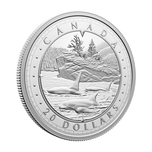 1 oz 2024 This is Canada Wondrous Waters: Pacific Coast Silver Coin | Royal Canadian Mint