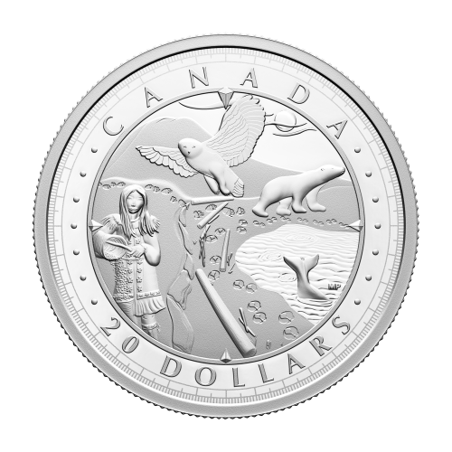 Pièce 1 once d'argent Voici le Canada : Merveilleuses étendues d'eau - La côte de l'Arctique 2024 | Monnaie royale canadienne