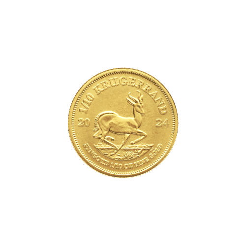 Pièce 1/10 once d'or Krugerrand 2024 | Rand Refinery