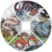 Set of 4 x 1 oz 2024 Lunar Year of the Dragon Quadrant Colourized Proof Silver Coins | Perth Mint