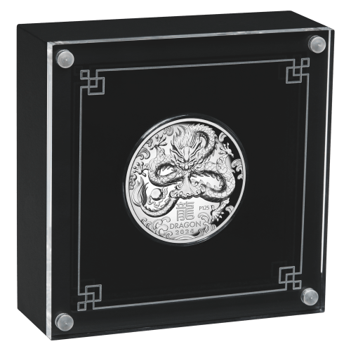1 oz 2024 Lunar Year of the Dragon High Relief Proof Silver Coin | Perth Mint