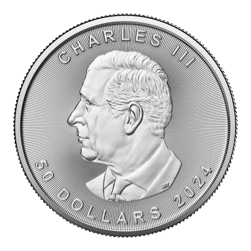 Pièce 1 once de platine Feuille d'érable canadienne 2024 | Monnaie royale canadienne