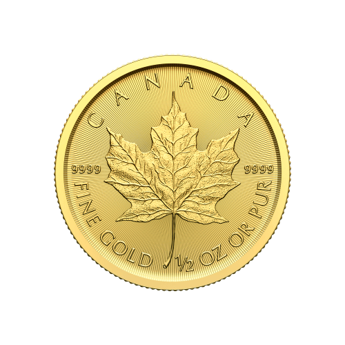 Pièce 1/2 once d'or Feuille d'érable canadienne 2024 | Monnaie royale canadienne