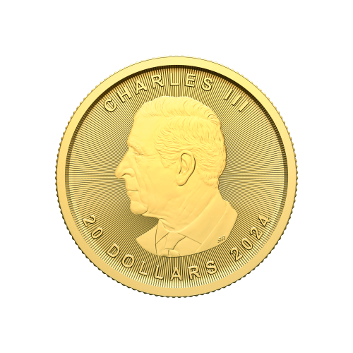 Pièce 1/2 once d'or Feuille d'érable canadienne 2024 | Monnaie royale canadienne