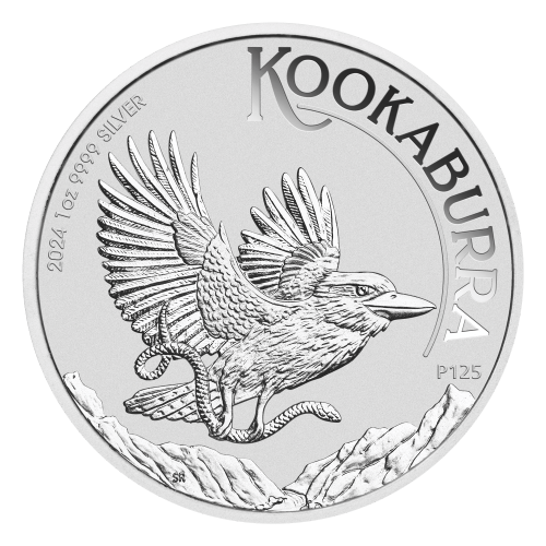 Pièce 1 once d'argent Kookaburra australien 2024 | Monnaie de Perth