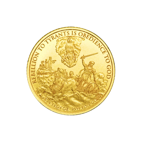 1/4 oz Benjamin Franklin Commemorative Gold Round