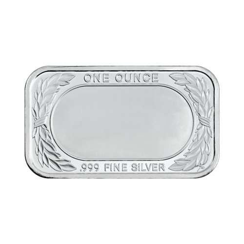 Lingot 1 once d'argent coloré en rouge Saint Valentin : Avec amour | Monnaie de SilverTowne