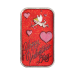 Lingot 1 once d'argent coloré Saint Valentin : Cupidon entièrement rouge | Monnaie de SilverTowne