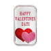 Lingot 1 once d'argent coloré Saint Valentin : Cœurs de Saint Valentin rouges et roses | Monnaie de SilverTowne