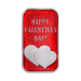1 oz Valentine's Day: Valentine Heart Full Red Colourized Silver Bar | Silvertowne Mint