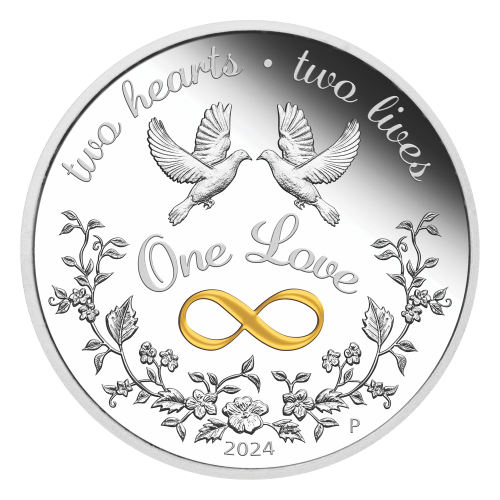 1 oz 2024 One Love Proof Silver Coin | Perth Mint