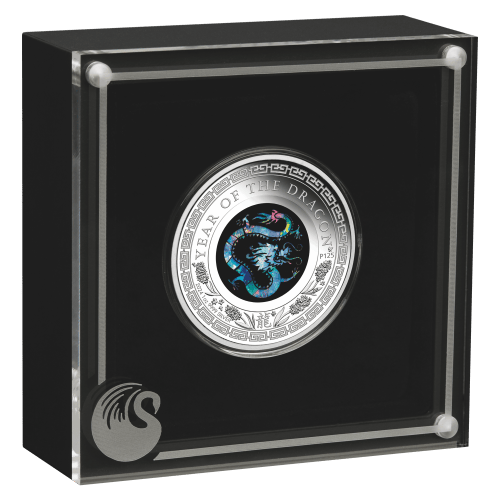 1 oz 2024 Australian Opal Lunar Series: Lunar Year of the Dragon Proof Silver Coin | Perth Mint
